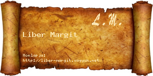 Liber Margit névjegykártya